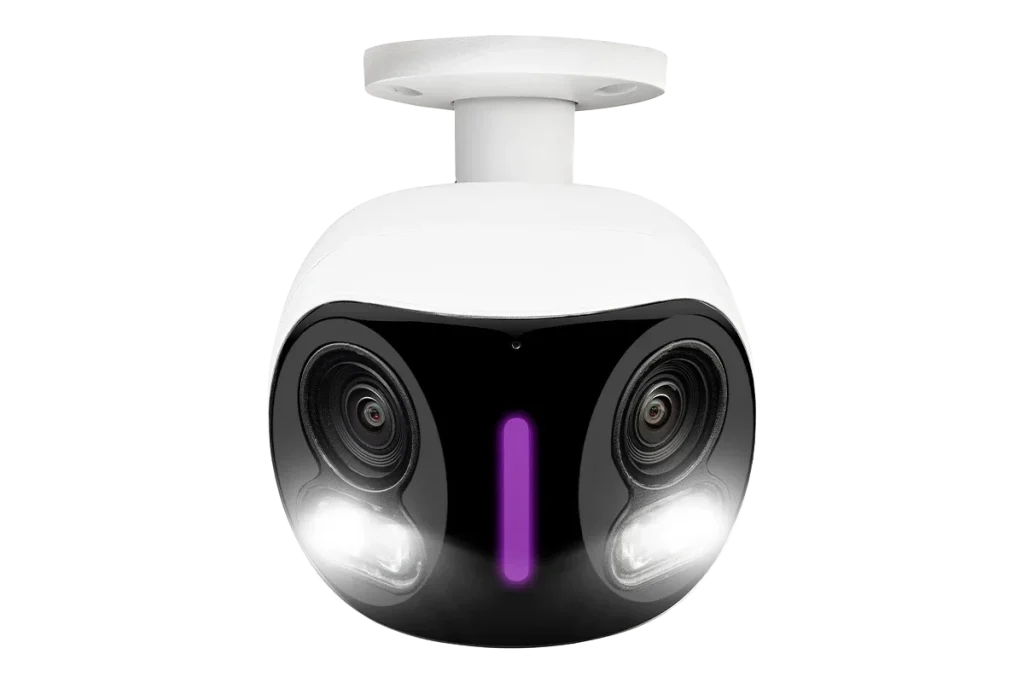 Ultra HD Resolution Smart Deterrence Smart Motion Detection Smart Security Lighting Color Night Vision Two-Way Audio 16:9 Aspect Ratio IP66 Weatherproof Rating Built-in 32GB Storage