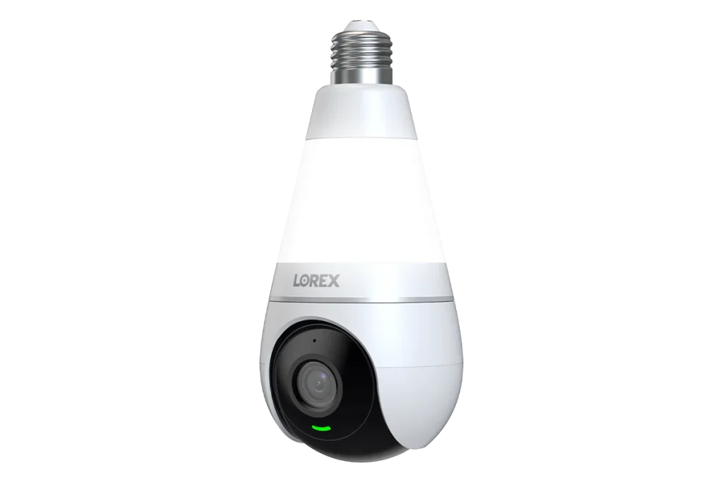 4MP Resolution Smart Deterrence Smart Motion Detection Pan and Tilt Privacy Mode Color Night Vision Two-Way Audio 16:9 Aspect Ratio IP65 Weatherproof Rating Easy installation (works with E26/E27 compatible sockets) 6500 Kelvin / 400 Lumens