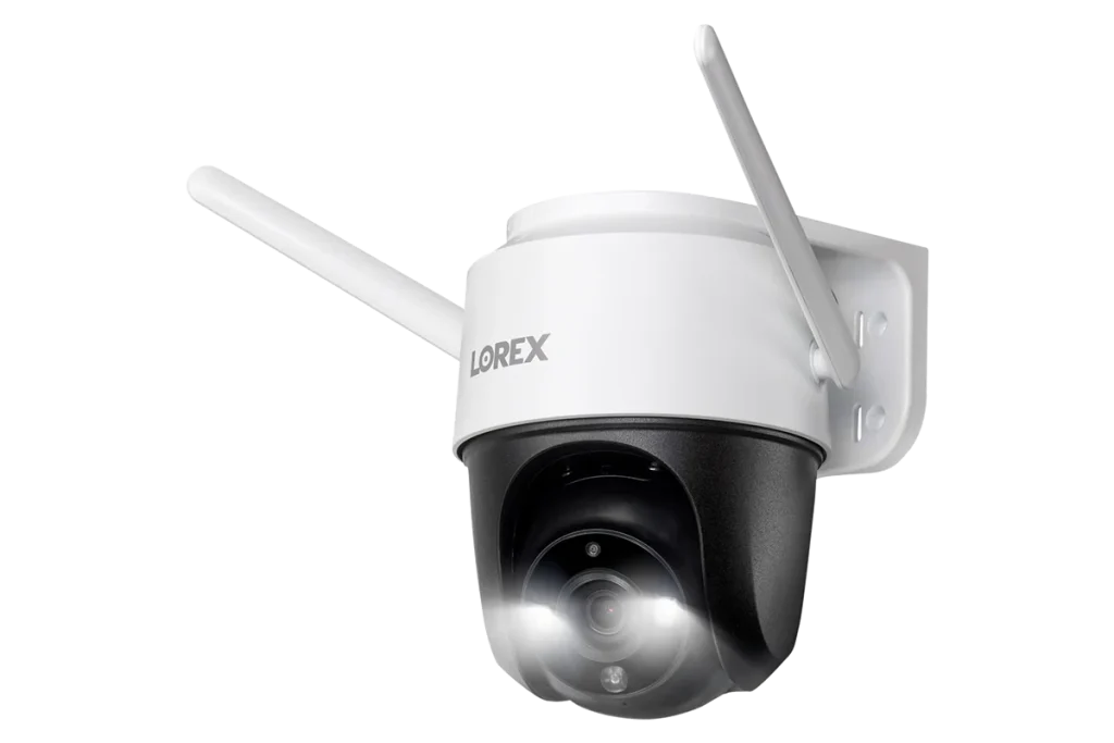 4MP Resolution Smart Deterrence Smart Motion Detection Color Night Vision Two-Way Audio 16:9 Aspect Ratio IP66 Weatherproof Rating Built-in 32GB Storage